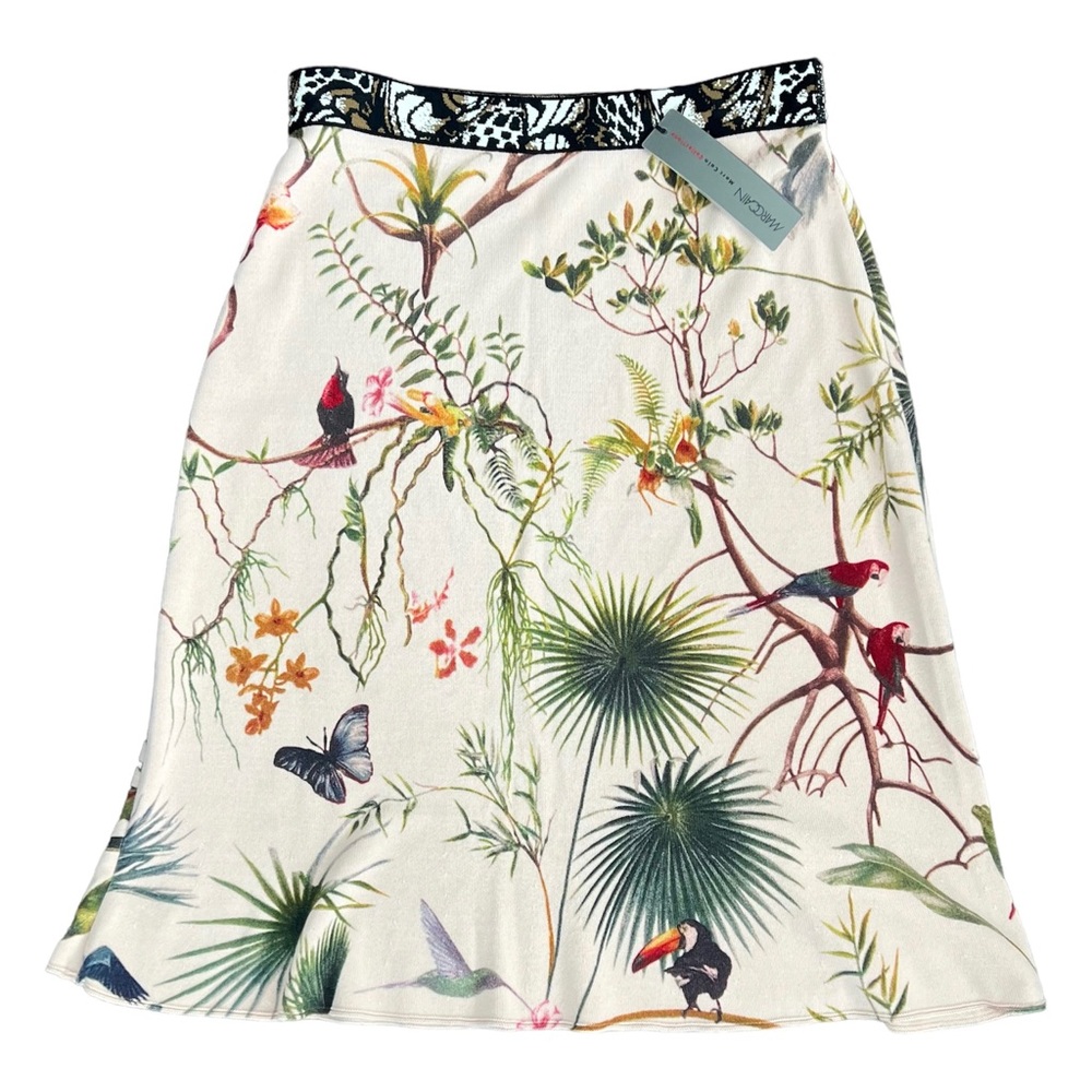 Nwt Marc Cain tropical print knit skirt